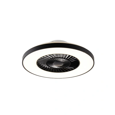 Stropní ventilátor černý včetně LED s dálkovým ovládáním - Climo